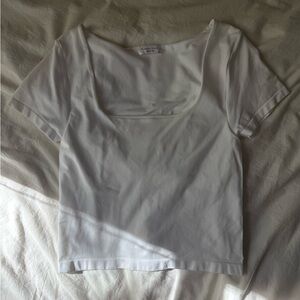 Altar'd State White Short Sleeve Top